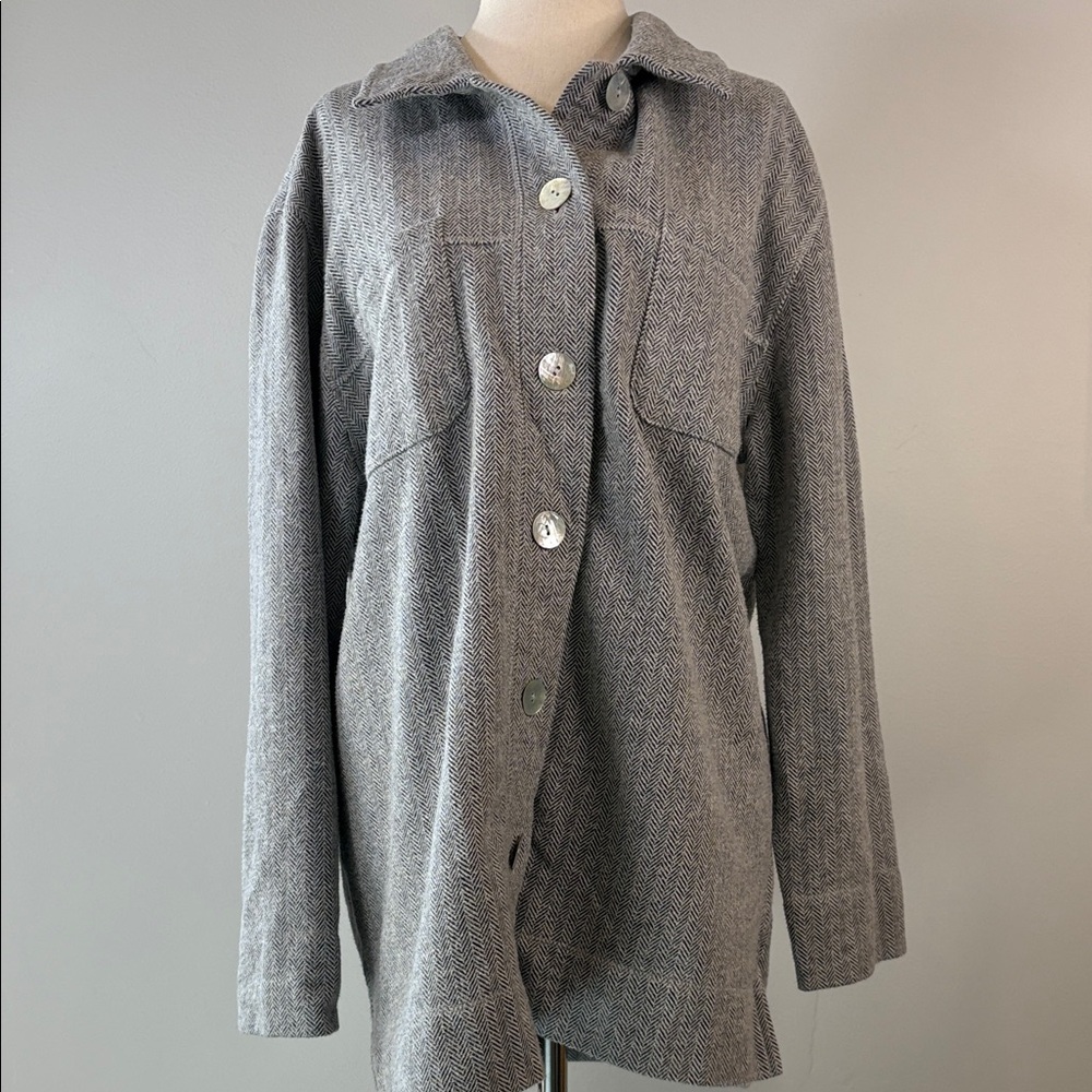 Soft Surroundings Gray Utility Jacket - image 3